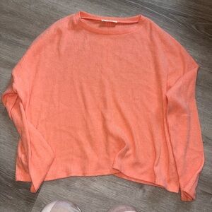 Zenana Outfitters Peach Crew Neck Sweater
